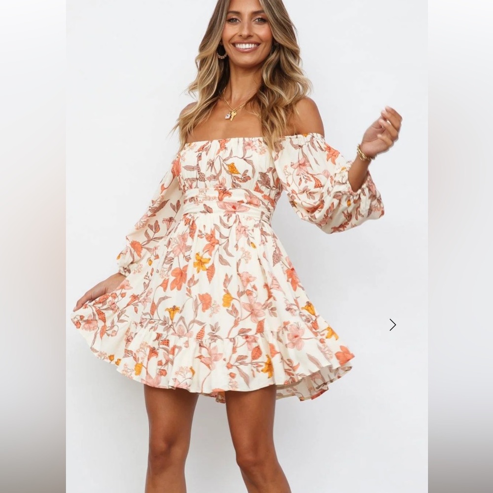 Floral Off-Shoulder Dress